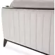 Paris Chic Espresso Eastern King Upholstered Panel Bed