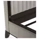 Paris Chic Espresso Eastern King Upholstered Panel Bed