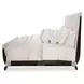 Paris Chic Espresso California King Upholstered Sleigh Bed