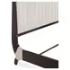 Paris Chic Espresso California King Upholstered Sleigh Bed