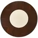 Paris Chic Espresso and White 48" Round Dining Table