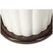Paris Chic Espresso and White 48" Round Dining Table