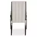 Paris Chic Espresso and Doeskin Dining Arm Chair