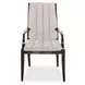 Paris Chic Espresso and Doeskin Dining Arm Chair