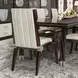 Paris Chic Espresso and Doeskin Dining Arm Chair