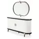 Paris Chic Espresso Sideboard with Mirror
