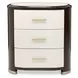 Paris Chic Espresso 3 Drawer Nightstand