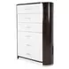 Paris Chic Espresso Upholstered Panel Bedroom Set