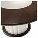Paris Chic Espresso 60" Round Dining Table
