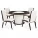 Paris Chic Espresso 60" Round Dining Table