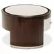 Paris Chic Espresso Oval Cocktail Table with 2 Storage Drawers