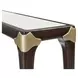 Paris Chic Espresso Rectangular Console Table