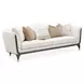 Paris Chic Cremini and Espresso 100" Sofa