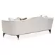 Paris Chic Cremini and Espresso 100" Sofa
