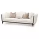 Paris Chic Cremini and Espresso 100" Sofa