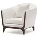 Paris Chic Espresso and Cremini Matching Chair
