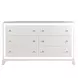 Cassie White 6 Drawer Dresser