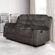 Willow Brown 75" Console Loveseat with Dual Recliner