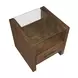 Garland Toffee Square Glass Top End Table