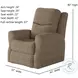 Fame Berber Sisal Power Headrest Rocker Recliner