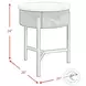Reverie White And Brown End Table