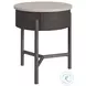 Reverie White And Brown End Table