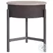 Reverie White And Brown End Table