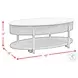 Reverie White And Brown Occasional Table Set