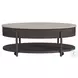 Reverie White And Brown Occasional Table Set