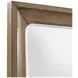 Lindon Belgian Wheat and Coffee Bean 6 Drawer Dresser with Square Mirror
