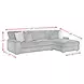 Twilight Black 2 Piece Modular Sectional with Pillows