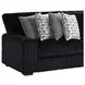 Twilight Black 2 Piece Modular Sectional with Pillows