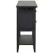 Sable Crest Black Extendable Drop Leaf Server