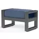 Redondo Spectrum Indigo Upholstered Outdoor Rectangular Ottoman