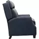 Nixon Shoreham Blue Leather Push Thru The Arms Recliner
