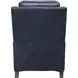 Nixon Shoreham Blue Leather Push Thru The Arms Recliner