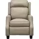 Nixon Shoreham Cream Leather Push Thru The Arms Recliner