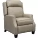 Nixon Shoreham Cream Leather Push Thru The Arms Recliner