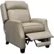Nixon Shoreham Cream Leather Push Thru The Arms Recliner