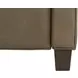 Nixon Cashmere Taupe Leather Push Thru The Arms Recliner