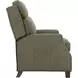 Nixon Oasis Olive Leather Push Thru The Arms Recliner
