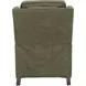 Nixon Oasis Olive Leather Push Thru The Arms Recliner