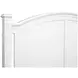 Crownfall Whisper White and Cerused Nutmeg Queen Panel Bed