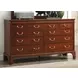 Belmont Heritage New Classic 9 Drawer Andover Dresser with Rectangular Landscape Mirror