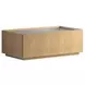 Loft Brown and Gray Rectangular Marble Top Cocktail Table with 2 Drawers