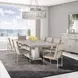 Marin Greige 77" Extendable Rectangular Dining Table