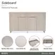 Marin Greige 4 Doors Sideboard