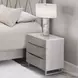 Marin Greige 3 Drawer Nightstand