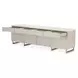 Marin Greige 82" Media Cabinet with 4 Storage Drawers with 3 Storage Drawers