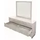 Marin Greige Dresser with Mirror
